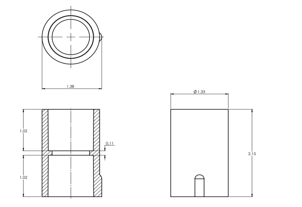 3/4" Schedule 40 PVC Nested Coupling Socket IDC Supply